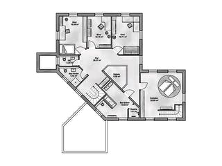 Massivhaus Regia von AUREA Massivhaus, Stadtvilla Grundriss 2