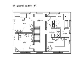 Fertighaus Heidi von Regnauer Hausbau Schlüsselfertig ab 549475€, Satteldach-Klassiker Grundriss 2