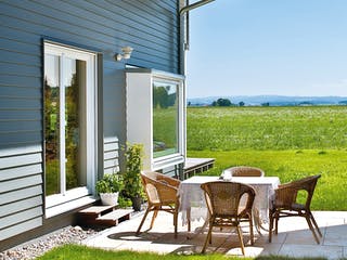 Fertighaus Lautrach von Regnauer Hausbau Schlüsselfertig ab 423460€, Satteldach-Klassiker Außenansicht 3