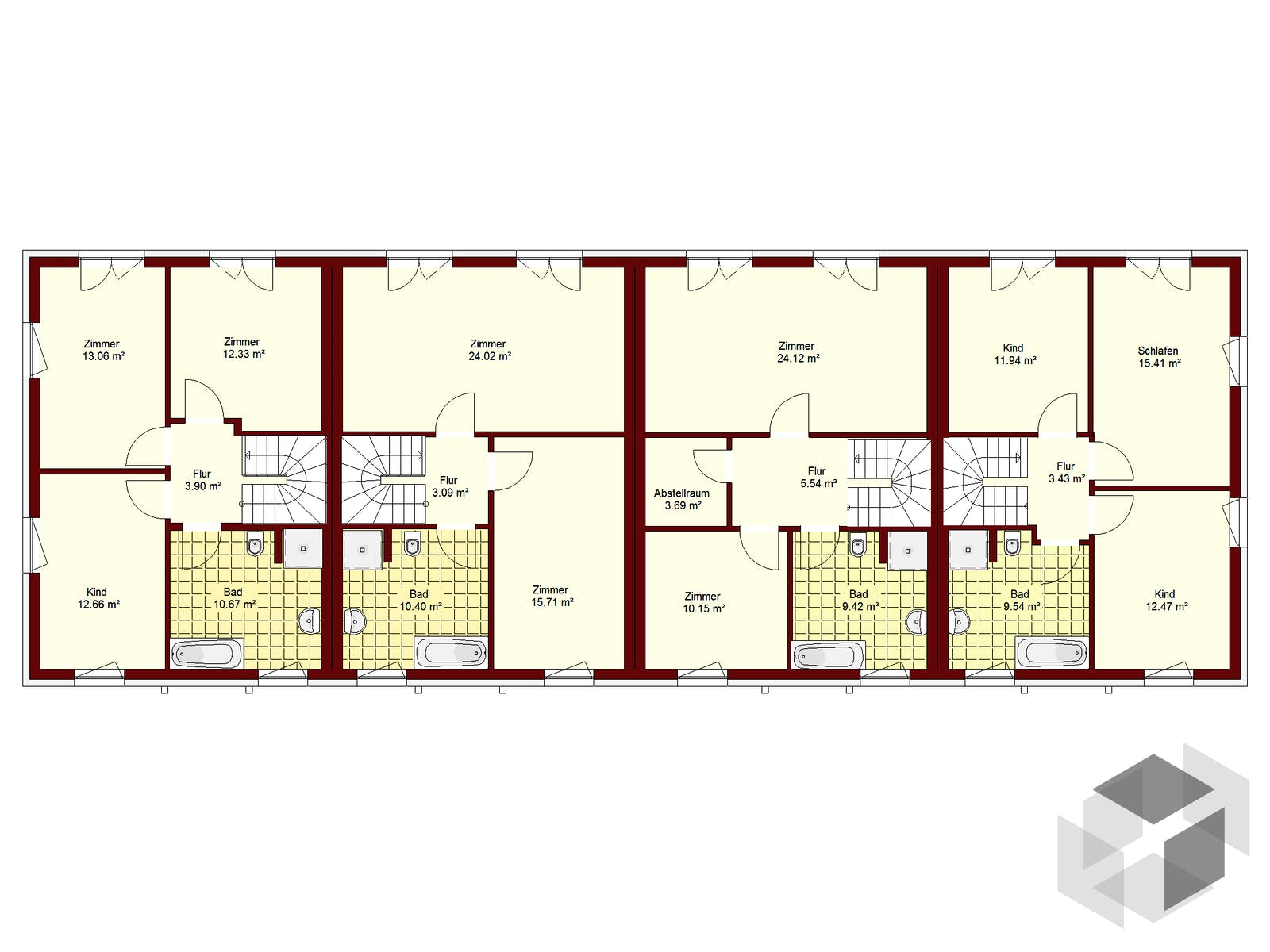 Reihenhaus Herzberge von NEWE-Massivhaus | Fertighaus.de