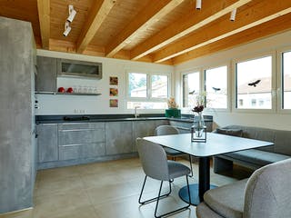 Blockhaus Schwalbenflug von Rems-Murr-Holzhaus Ausbauhaus ab 301811€, Satteldach-Klassiker Innenansicht 2