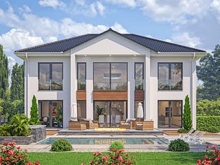 Fertighaus Stadtvilla Calgary von RENSCH-HAUS, Stadtvilla Außenansicht 1