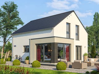 Fertighaus CLOU 119 von RENSCH-HAUS Schlüsselfertig ab 340221€, Satteldach-Klassiker Außenansicht 1