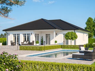 Fertighaus Clou 126 von RENSCH-HAUS Schlüsselfertig ab 337814€, Bungalow Außenansicht 1