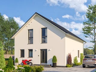 Fertighaus Clou 143 von RENSCH-HAUS Schlüsselfertig ab 344223€, Satteldach-Klassiker Außenansicht 2