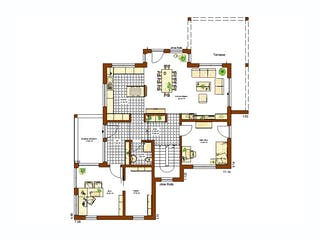 Fertighaus Innovation R - Bad Vilbel von RENSCH-HAUS, Satteldach-Klassiker Grundriss 1