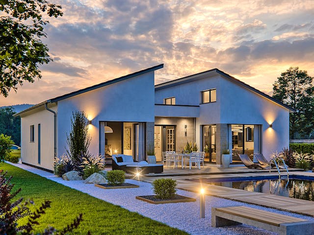 Fertighaus Bungalow Liberty M von RENSCH-HAUS, Bungalow Außenansicht 3