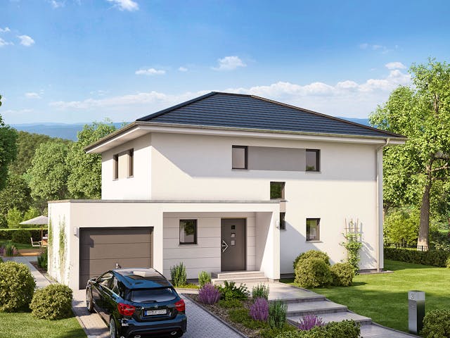 Fertighaus Stadtvilla Memphis von RENSCH-HAUS, Stadtvilla Außenansicht 2