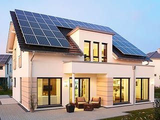 Fertighaus MH Avenio von RENSCH-HAUS, Pultdachhaus Außenansicht 2 Fertighaus MH Avenio von RENSCH-HAUS, Pultdachhaus Außenansicht 2