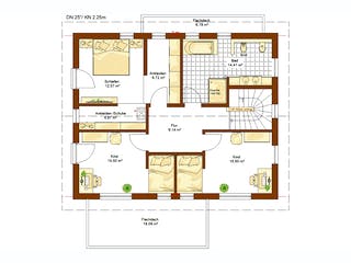 Fertighaus MH Merano von RENSCH-HAUS, Satteldach-Klassiker Grundriss 2