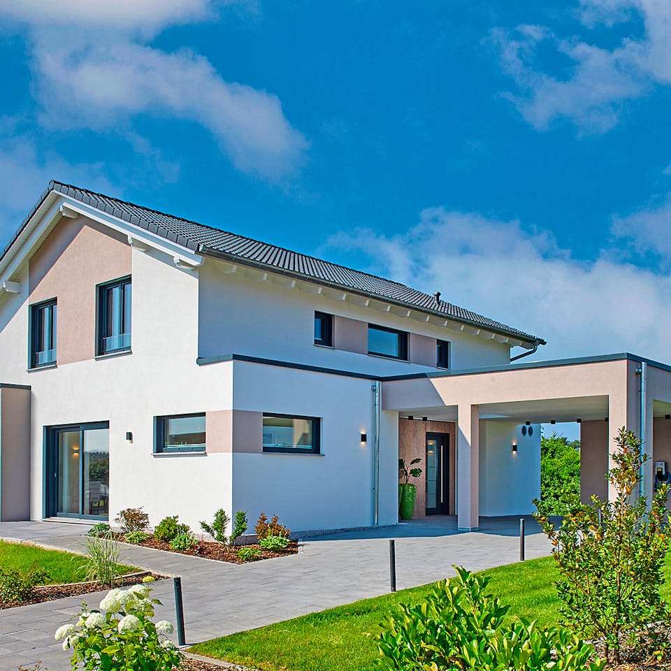 Fertighaus MH Palermo von RENSCH-HAUS, Satteldach-Klassiker Außenansicht 1