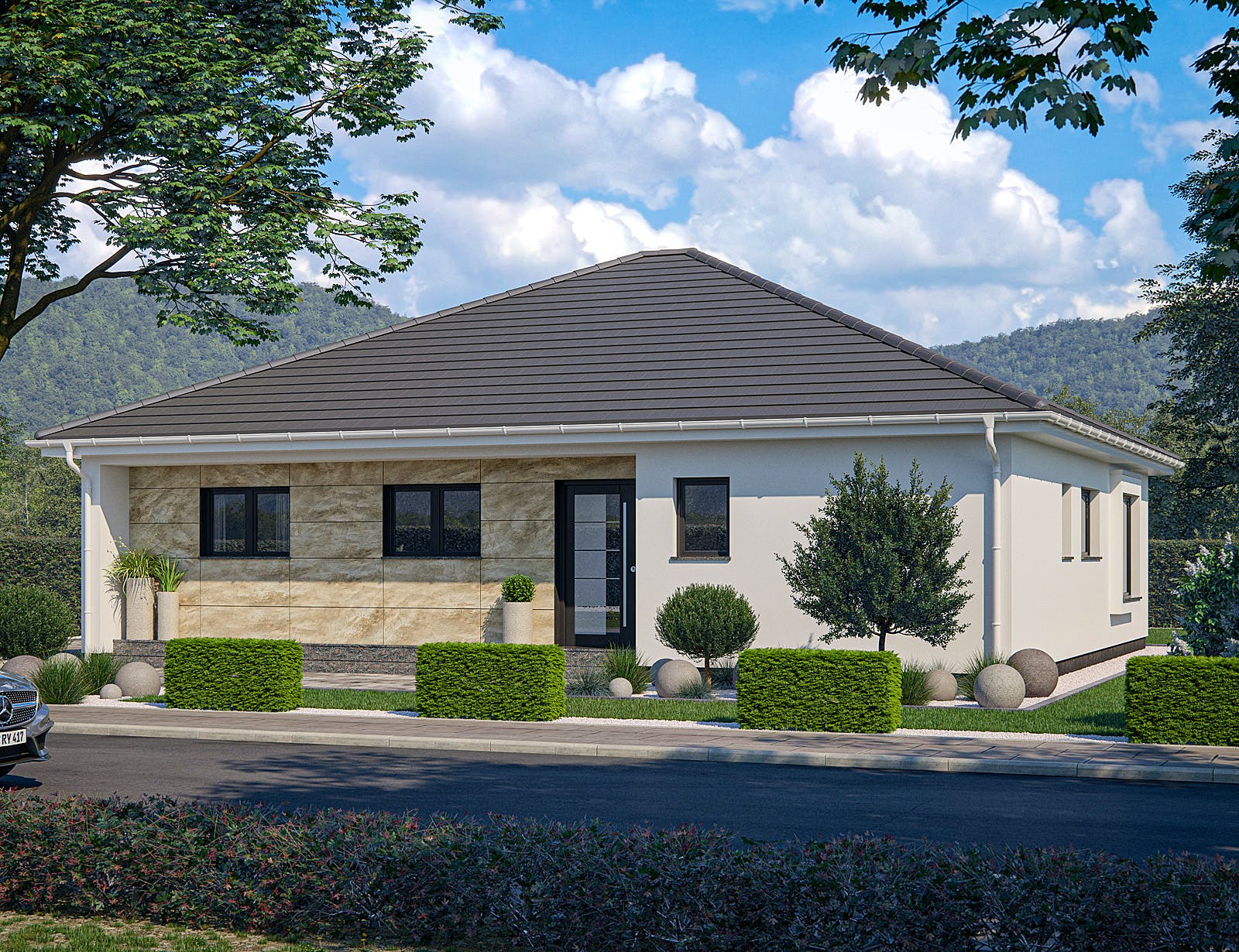 Fertighaus Bungalow Rhodos von RENSCH-HAUS, Bungalow Außenansicht 1