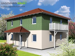 Fertighaus Resoro von Hagemann Haus Schlüsselfertig ab 202900€, Stadtvilla Außenansicht 1