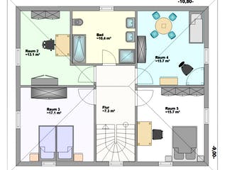 Fertighaus Resoro von Hagemann Haus Schlüsselfertig ab 202900€, Stadtvilla Grundriss 2