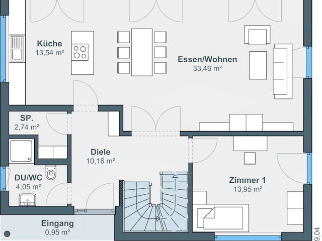 Fertighaus Ausstellungshaus Rheinau-Linx generation5.5 200 von WeberHaus Schlüsselfertig ab 423000€, Pultdachhaus Grundriss 1 Fertighaus Ausstellungshaus Rheinau-Linx generation5.5 200 von WeberHaus Schlüsselfertig ab 423000€, Pultdachhaus Grundriss 1