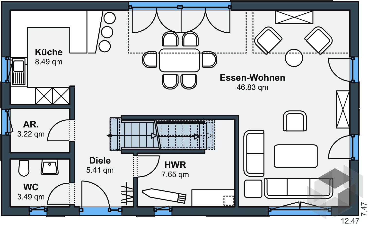 Einfamilienhaus Ausstellungshaus RheinauLinx sunshine (out) von