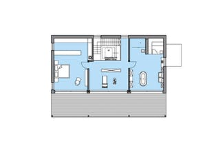 Fertighaus Riederle - Kundenhaus von Bau-Fritz Schlüsselfertig ab 790000€, Stadtvilla Grundriss 2