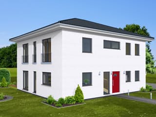 Fertighaus Stadtvilla 186 von Zimmermann Haus Schlüsselfertig ab 336840€, Stadtvilla Außenansicht 3