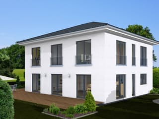 Fertighaus Stadtvilla 186 von Zimmermann Haus Schlüsselfertig ab 336840€, Stadtvilla Außenansicht 4