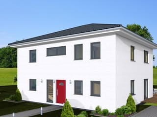 Fertighaus Stadtvilla 186 von Zimmermann Haus Schlüsselfertig ab 336840€, Stadtvilla Außenansicht 2