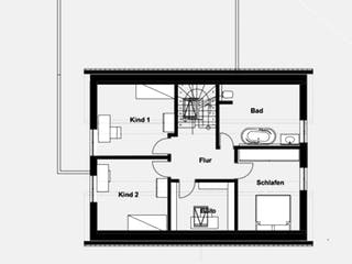 Fertighaus Rimberg von Becker 360 Schlüsselfertig ab 290200€, Satteldach-Klassiker Grundriss 2