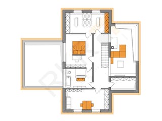 Massivhaus Premium Haus von RKR Systembau, Pultdachhaus Grundriss 2