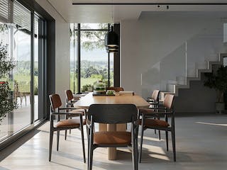 Massivhaus Premium Haus von RKR Systembau, Pultdachhaus Innenansicht 4