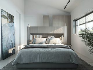 Massivhaus Premium Haus von RKR Systembau, Pultdachhaus Innenansicht 7