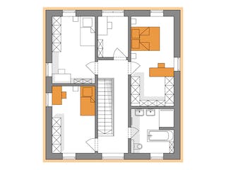 Massivhaus Komfort Haus - Satteldach mit Erweiterung EG von RKR Systembau, Satteldach-Klassiker Grundriss 2
