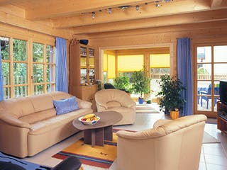 Blockhaus Rodgau von Rems-Murr-Holzhaus Schlüsselfertig ab 259838€, Blockhaus Innenansicht 1