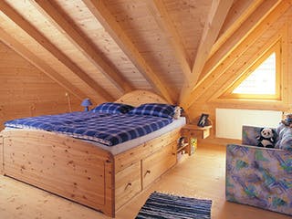 Blockhaus Rodgau von Rems-Murr-Holzhaus Schlüsselfertig ab 259838€, Blockhaus Innenansicht 2