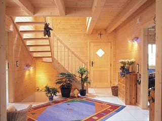 Blockhaus Rodgau von Rems-Murr-Holzhaus Schlüsselfertig ab 259838€, Blockhaus Innenansicht 3