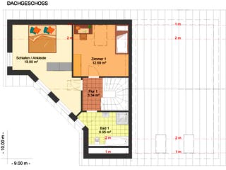 Fertighaus Romi 133 von Klaus Kowalski Immobilien Schlüsselfertig ab 170553€, Satteldach-Klassiker Grundriss 1