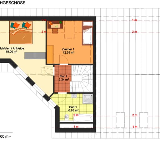 Fertighaus Romi 133 (inactive) von Kowalski-Haus Schlüsselfertig ab 170553€, Satteldach-Klassiker Grundriss 1
