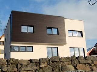 Fertighaus Rommersheim von TIROLIA, Cubushaus Außenansicht 2