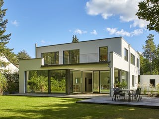 Fertighaus Architektur I von Roreger Holzbau, Cubushaus Außenansicht 1