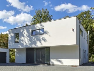Fertighaus Architektur I von Roreger Holzbau, Cubushaus Außenansicht 4