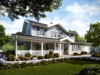 Fertighaus Rosenhill von Eksjöhus AB Bausatzhaus ab 240875€, Stadtvilla Außenansicht 1