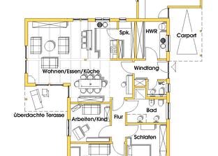 Rosi (KfW-Effizienzhaus 40) Grundriss