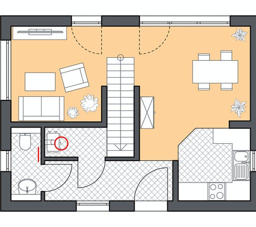 Roth Massiv - Minimassivhaus Fehmam Floorplan 1