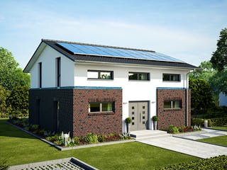 Massivhaus Haus Hamburg von ROTH-MASSIVHAUS Schlüsselfertig ab 375600€, Satteldach-Klassiker Außenansicht 4