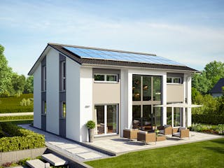 Massivhaus Haus Hamburg von ROTH MASSIVHAUS Schlüsselfertig ab 419000€, Satteldach-Klassiker Außenansicht 6