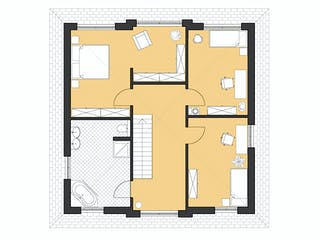 Massivhaus Stadtvilla Modena von ROTH-MASSIVHAUS Schlüsselfertig ab 365300€, Stadtvilla Grundriss 2