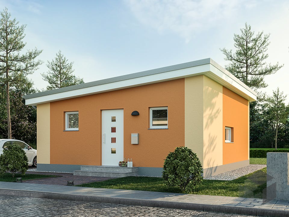 Minimassiv-Haus Poel von ROTH-MASSIVHAUS Außenansicht