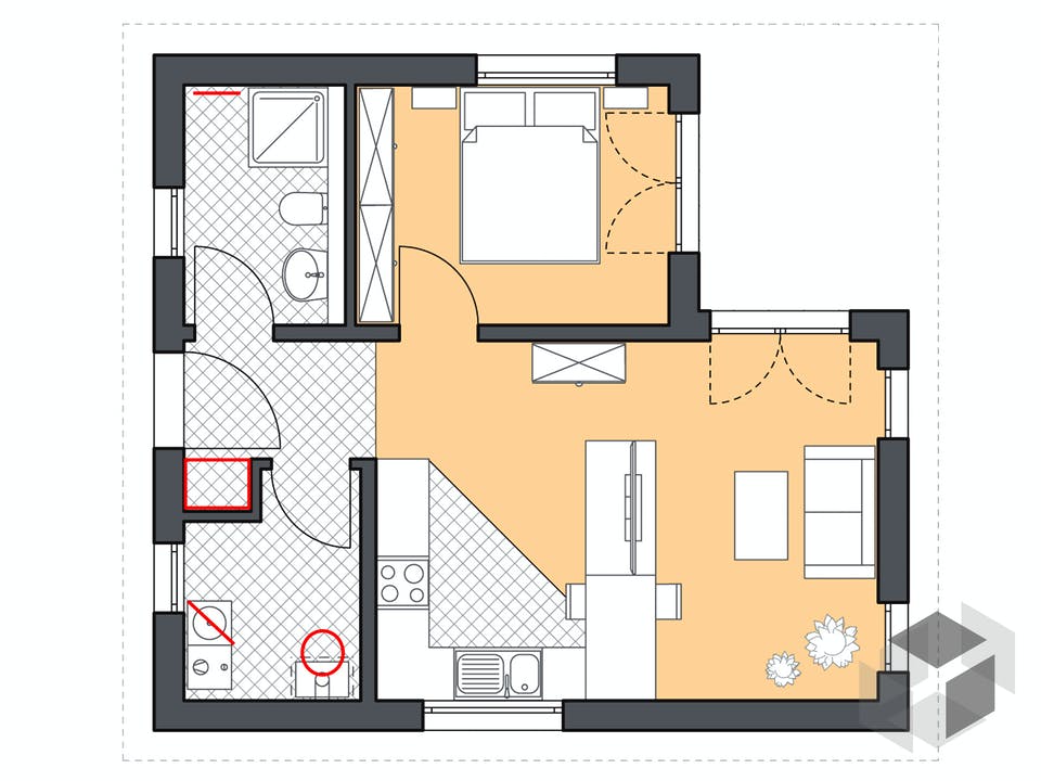 Minimassiv-Haus Poel von ROTH-MASSIVHAUS Grundriss