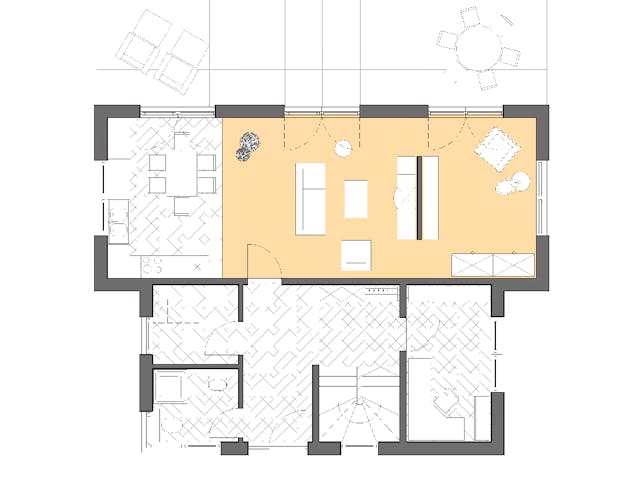 Massivhaus Pultus von ROTH MASSIVHAUS Schlüsselfertig ab 325800€, Pultdachhaus Grundriss 1