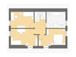 Massivhaus Haus Stade von ROTH MASSIVHAUS Schlüsselfertig ab 349600€, Satteldach-Klassiker Grundriss 2