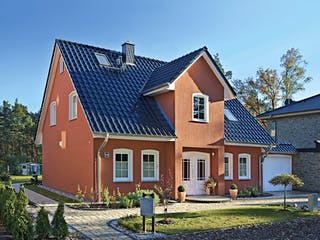 Massivhaus Stadthaus 141 von ROTH-MASSIVHAUS Schlüsselfertig ab 325200€, Satteldach-Klassiker Außenansicht 1