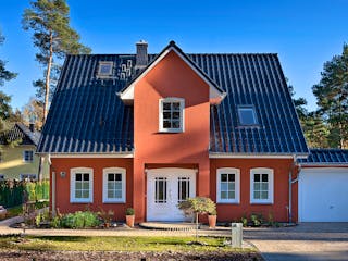 Massivhaus Stadthaus 141 von ROTH MASSIVHAUS Schlüsselfertig ab 365200€, Satteldach-Klassiker Außenansicht 3