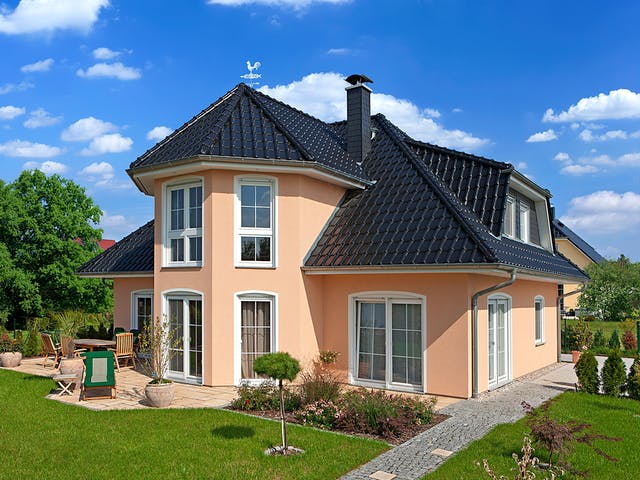 Massivhaus Turmhaus 152 von ROTH MASSIVHAUS Schlüsselfertig ab 339900€, Stadtvilla Außenansicht 1